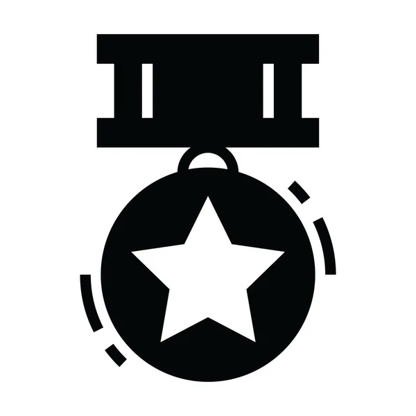 Návrh Ikon Obranného Odznaku Vojenský Koncept — Stockový vektor