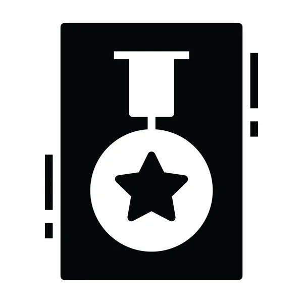 Armádní Odznak Upravitelném Vyplněném Stylu Šerifský Odznak — Stockový vektor