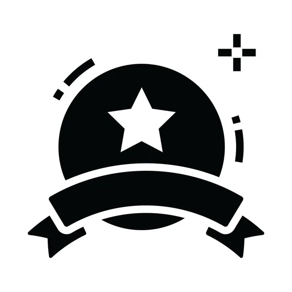 Star Badge Vektor Koncept Odměny Upravitelném Stylu — Stockový vektor