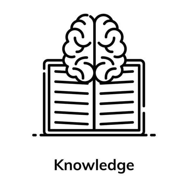 Compreensão Intelectual Determinado Assunto Desenho Vetorial Conhecimento —  Vetores de Stock