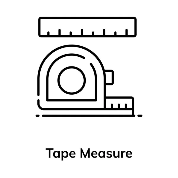 Méréshez Mérőszalag Ikon Lapos Kialakításához Használt Mérleg — Stock Vector