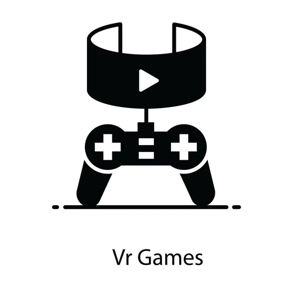 Плоский Векторный Дизайн Иконки Игры — стоковый вектор