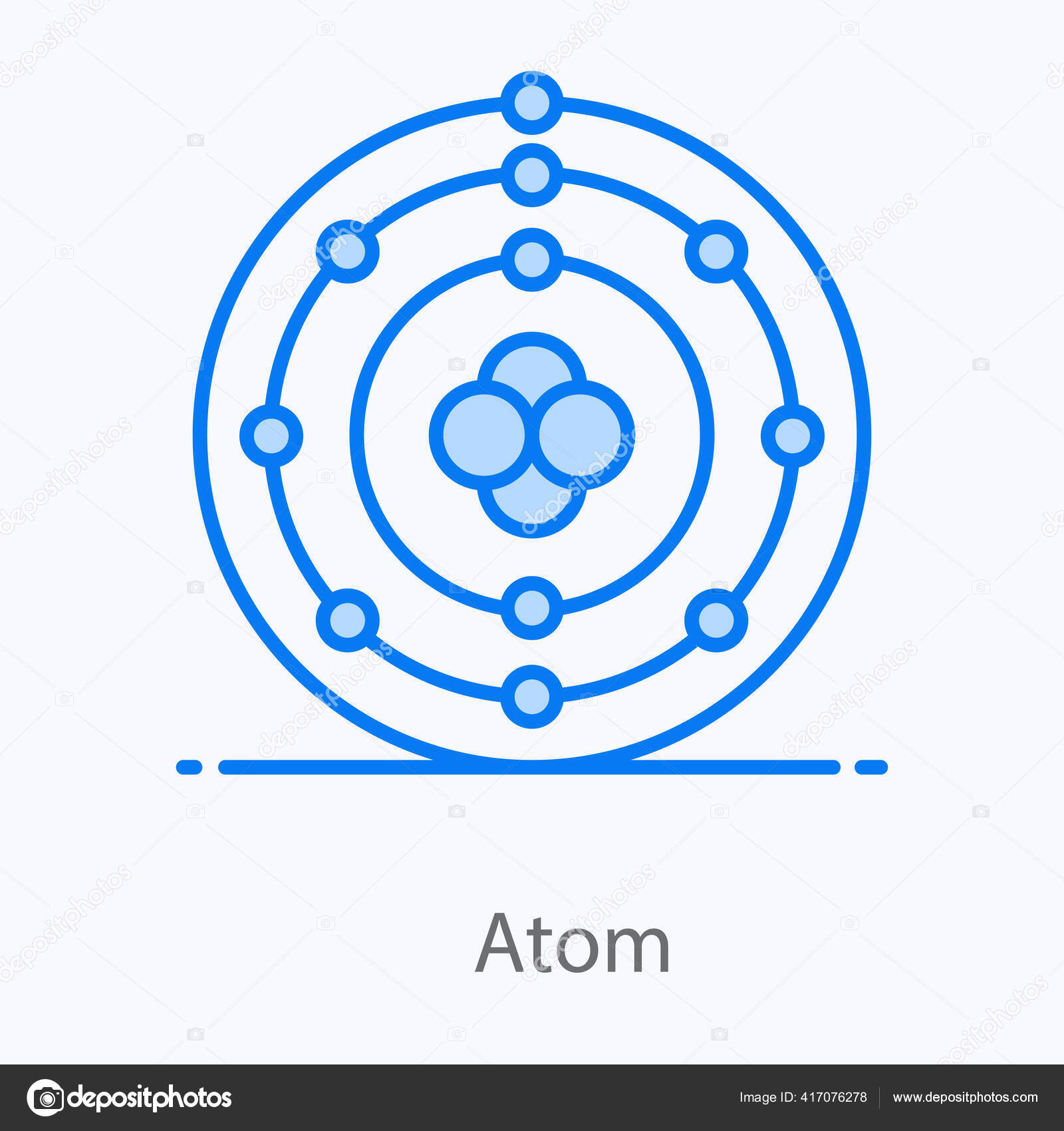 물리학의 스타일 오비탈 아이콘 스톡 벡터 - ©smashingstocks 417076278