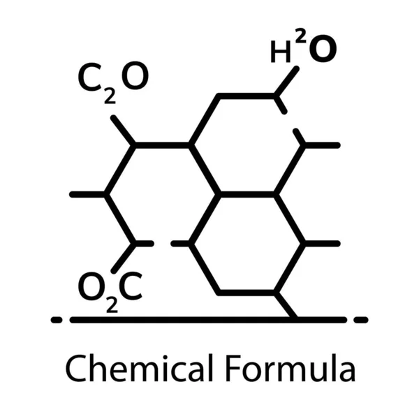 化学式图标的趋势平面矢量设计 — 图库矢量图片