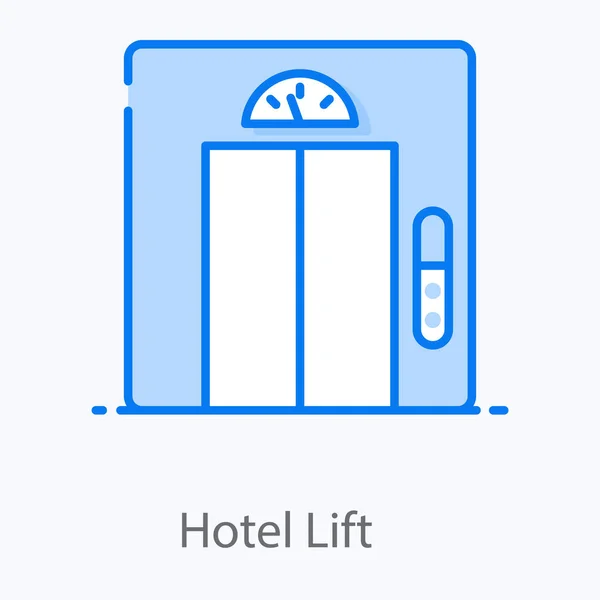 Modern Design Hotel Lift Icon — Stock Vector