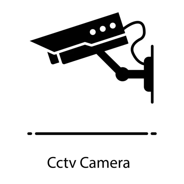 Closed Circuit Television Cctv Camera Surveillance Eye Icon Flat Style — Stock Vector