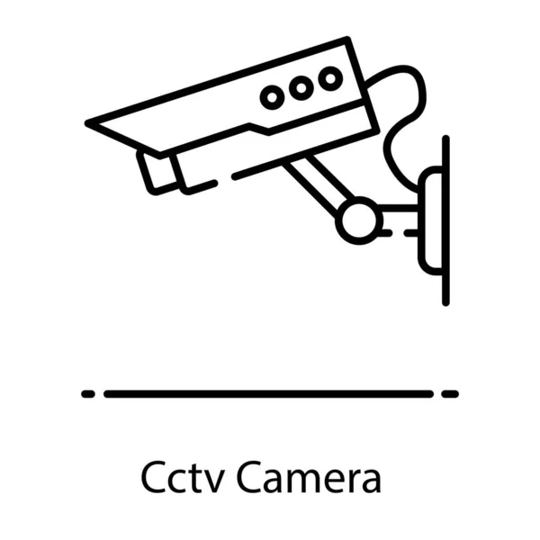 Closed Circuit Television Cctv Camera Surveillance Eye Icon Flat Style — Stock Vector