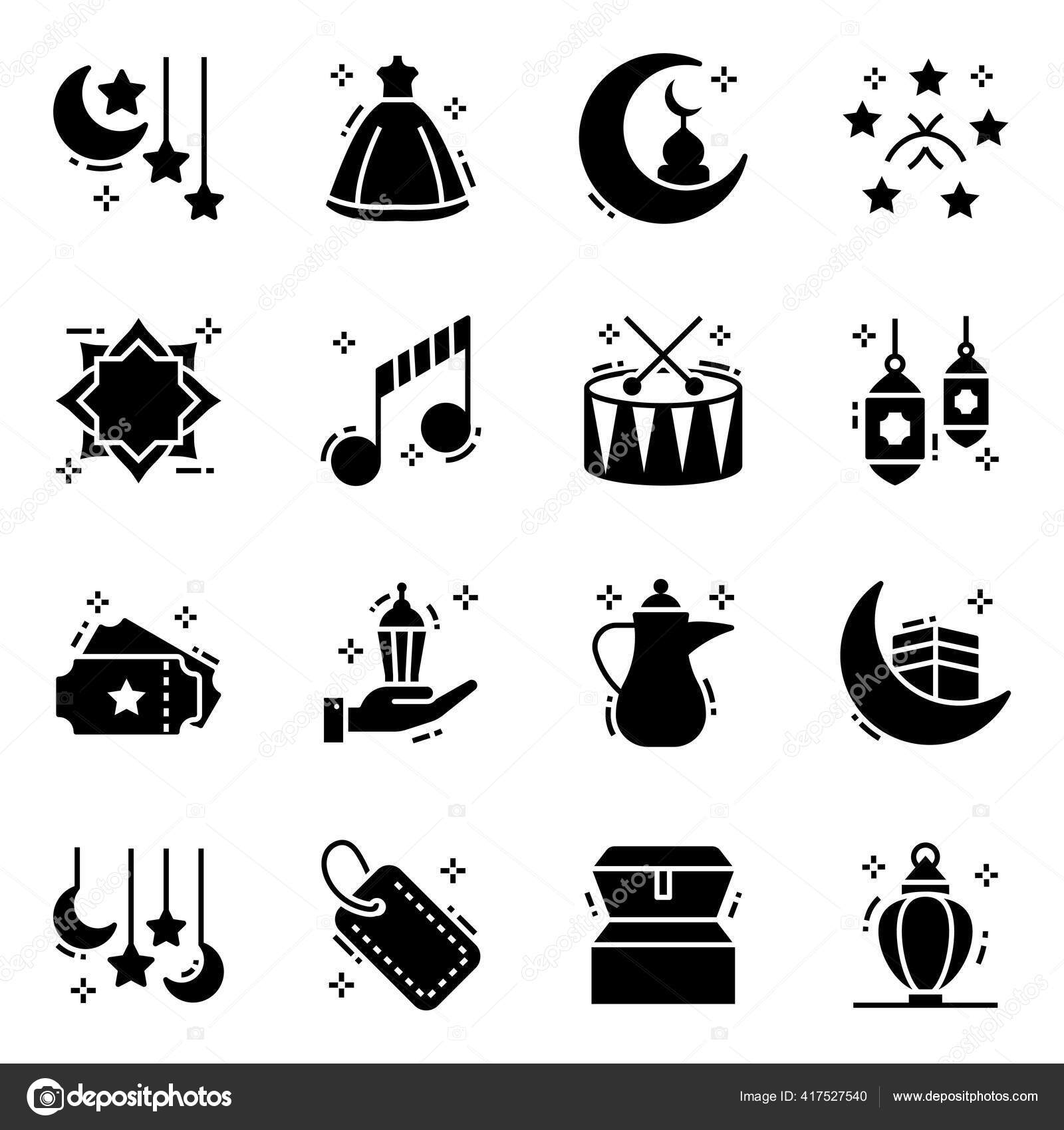Pack Religious Solid Icons Stock Vector by ©smashingstocks 417527540