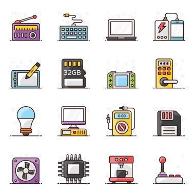 Modern Düz Paketteki Bilgisayar Aksesuarları 