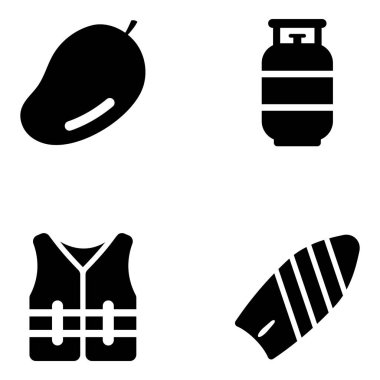 Modern Biçim Paketinde Seyahat ve Yaz Simgesi 