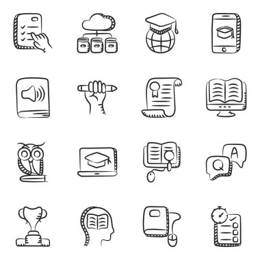 Eğitim Karalama Simgeleri Paketi 
