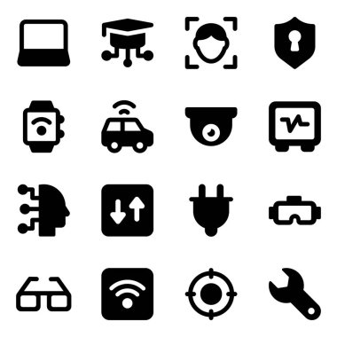 Ai Katı Simge Vektörleri Paketi 