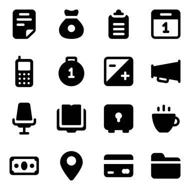 İş Analizi ve Tanıtım Simgeleri Moda Dolu Biçimde 