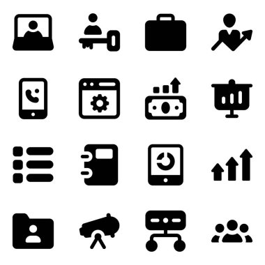 Ticari Reklam ve Finans Simgeleri Moda Dolu Biçiminde 