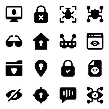 Güvenlik ve Güvenlik Simgeleri Dolduruldu 