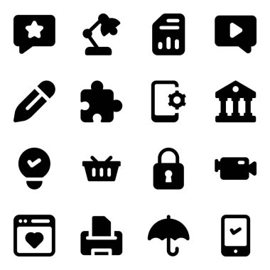 Modern Doldurulmuş Biçimli İş Vektörleri 