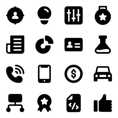 Düzenlenebilir Kabartma Simgeleri Paketi 