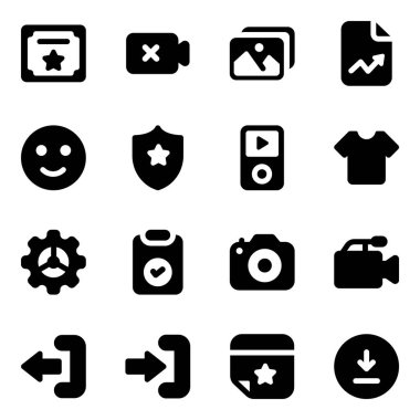 Düzenlenebilir Kabartma Simgeleri Paketi 