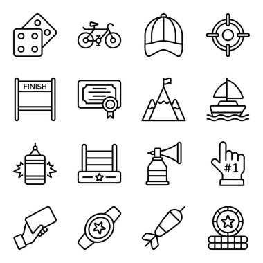 Spor Düz Simgeler Paketi 