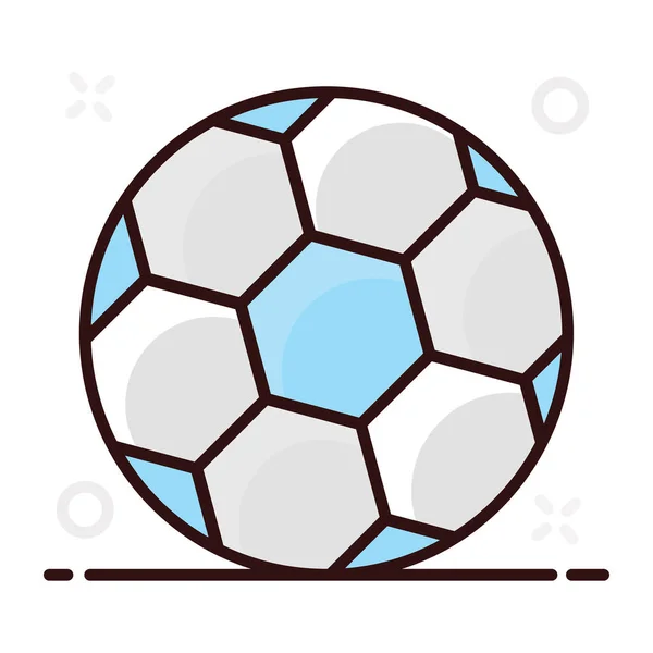 Ikona Piłki Nożnej Modny Wektor Płaski Styl — Wektor stockowy