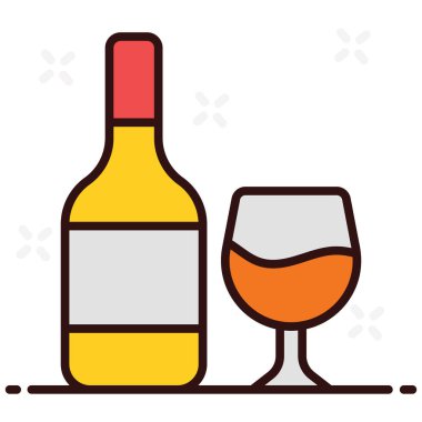 Şişede cam, içecek konsepti düzenlenebilir. 