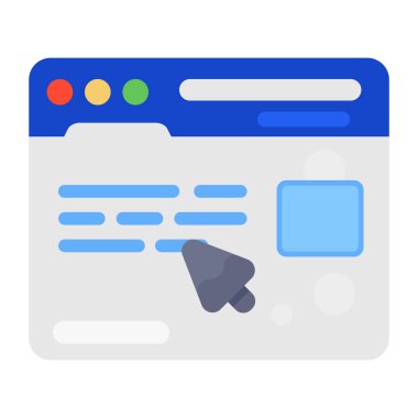 Web sörfü için düzenlenebilir bir vektör, veri deposunun trend vektörü 