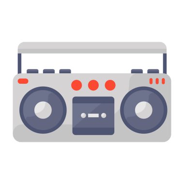 Modern düz stil kasetçaların bir simge tasarımı 