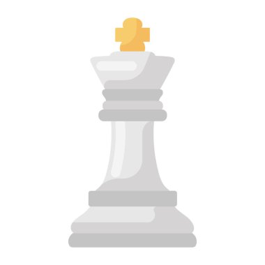 Satranç taşı simgesi tasarımı, tahta oyunu konsepti 