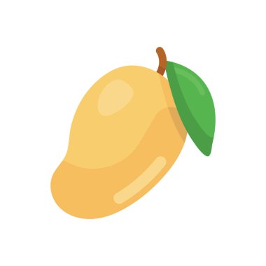 Modern düz tarzda organik mango vektörü 
