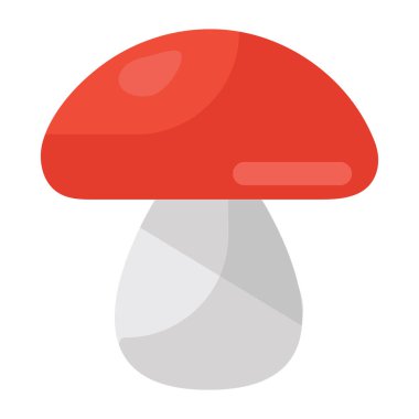 Modern düz stil mantar simgesi 