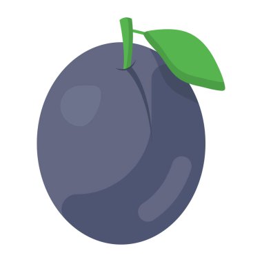 Modern düz stil bir kuşüzümü simgesi 