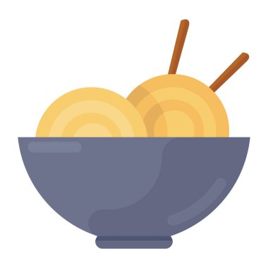 Düzenlenebilir düz erişte biçimi, düz vektör. 