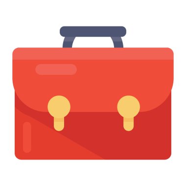 Düz vektörde portföy simgesi 