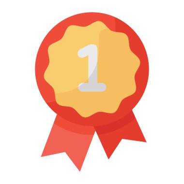 Rozet simgesi biçimi, rozette bir numara 