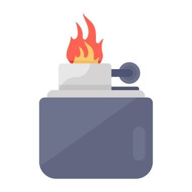 Daha hafif, düz vektörün düzenlenebilir simgesi 