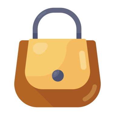 Bayanlar moda aksesuarı, kadınlar el çantası düz vektör 