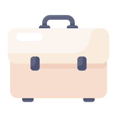 Çantanın düzenlenebilir simgesi, düz biçimli seyahat çantası 