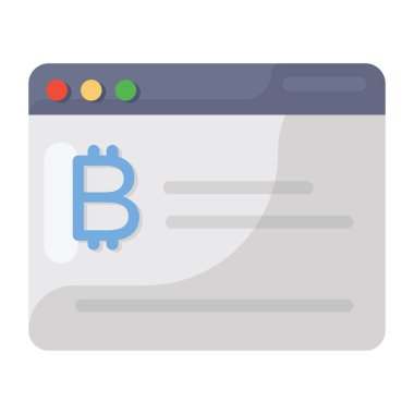 Düzenlenebilir düz biçimli Bitcoin web sitesi  