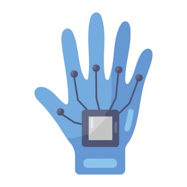 Kablolu eldivenin modaya uygun vektör biçimi 