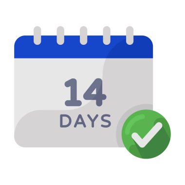 Karantina takviminin simge tasarımı 