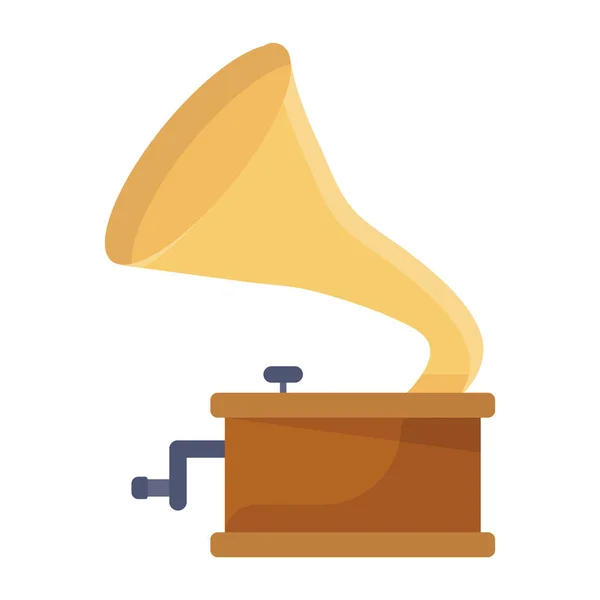Gira Discos Estilo Vetorial Moderno Instrumento Gramofónico —  Vetores de Stock