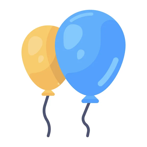 Diseño Globos Estilo Plano Moderno — Vector de stock