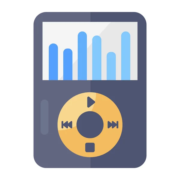 Portable Music Player Vector Audio Music Device — Stock Vector