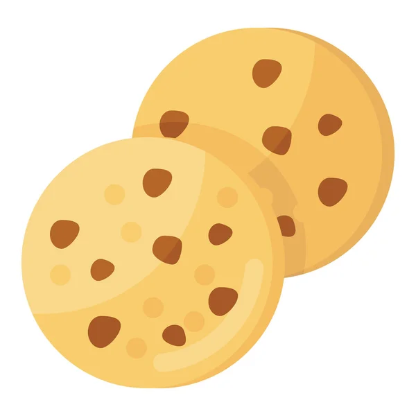 Icono Las Cookies Vector Plano — Vector de stock