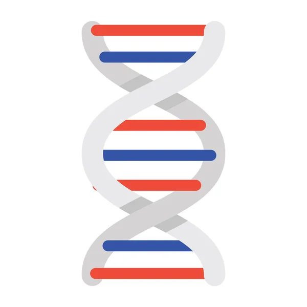 Dna Vektör Biçimi Deoksiribonükleik Asit Düz Simgesi — Stok Vektör