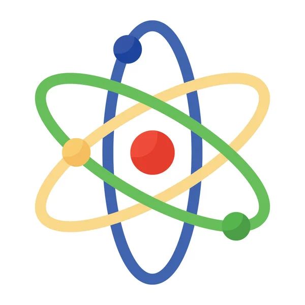 Temel Rgbscience Simgesi Düz Biçimdeki Atom Bağının Vektörü — Stok Vektör