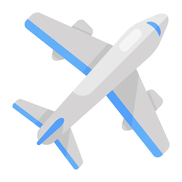 Vôo Vetor Moda Avião Estilo Plano Moderno — Vetor de Stock