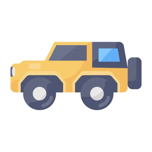 Quadro Jeep Ícone Design Vetor Editável Transporte Viagens — Vetor de Stock