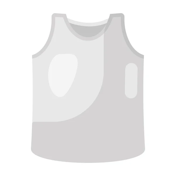 Diseño Plano Moda Camiseta Sin Mangas — Vector de stock