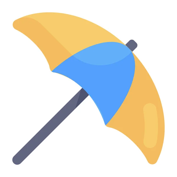 Paraply Ikon Stil Redigerbar Vektor Brolly — Stock vektor